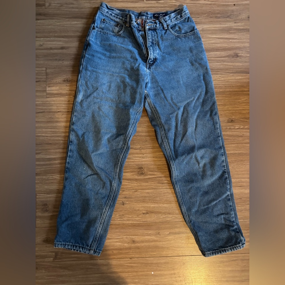 Women’s Plaid Lined Jeans